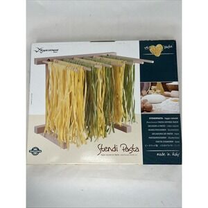EP 102 Natural Beechwood Collapsable Pasta Drying Rack New‎ Unopened Box